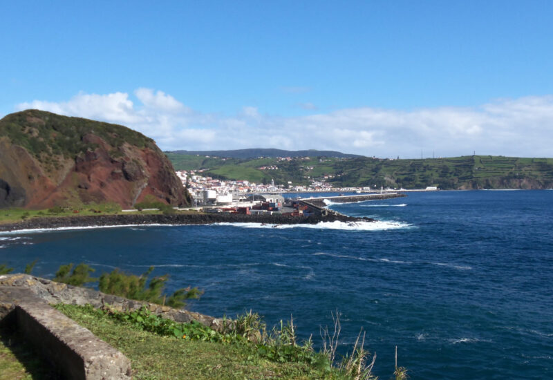 Blick zurück nach Horta