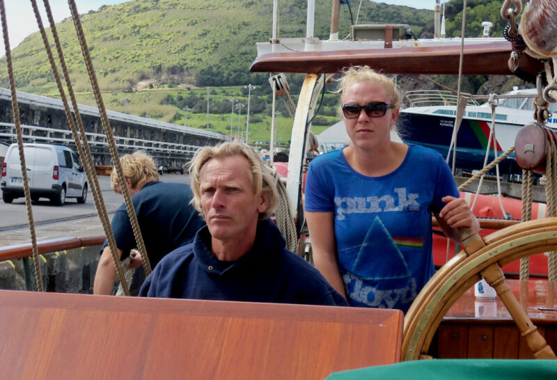 Kapitän Richard & Maat Lisa - volle Konzentration