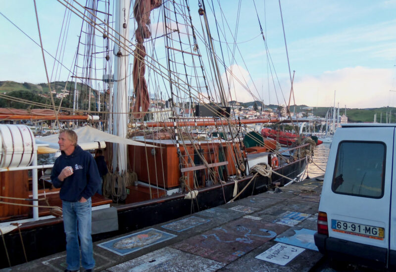 Die "Eye" am technischen Pier - warten auf den Tankwagen