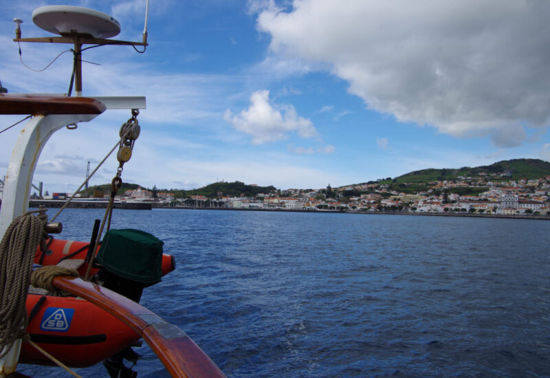Blick zurück nach Horta